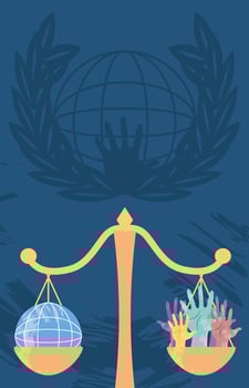 globe equality human rights vector