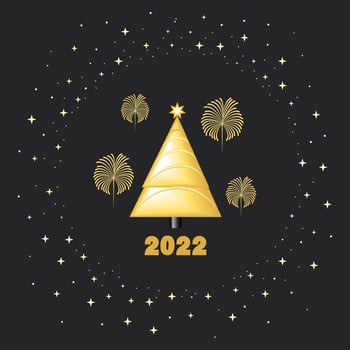 new year 2022 party vector
