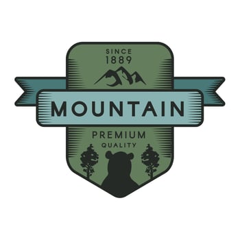 Mountain vector logo template
