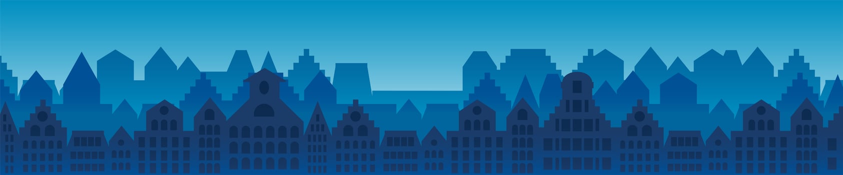 City buildings horizontal background vector