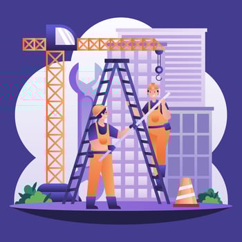 Construction Laborer Concept vector
