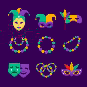 Festive Of Mardi Gras Party vector