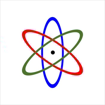 chemical atomic molecular structure vector design illustration