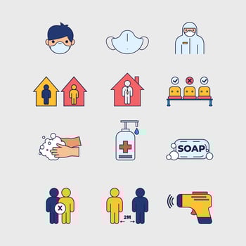 New Normal Icon Collection vector