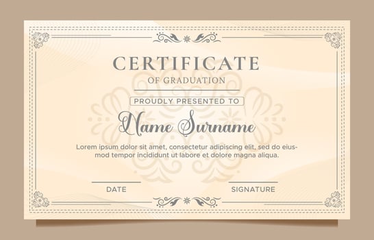 Elegant Classic Certificate Border vector