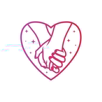 romantic couple modern logo vector