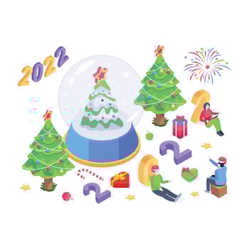 New Year Decorations vector