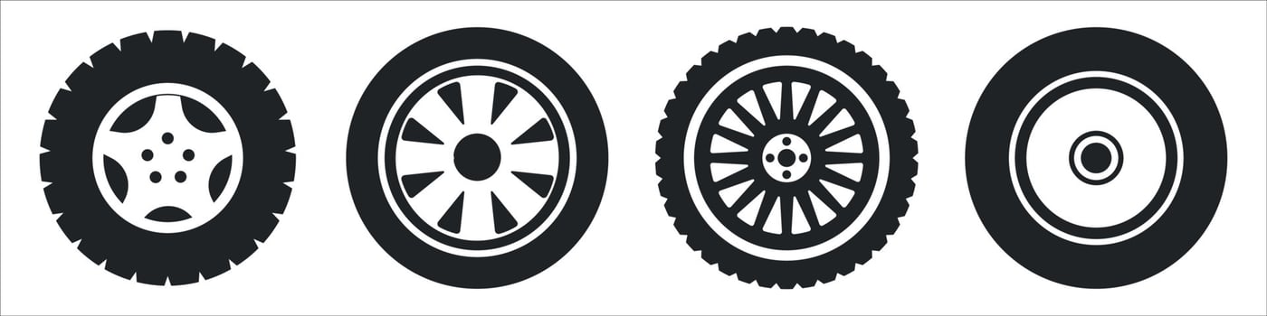 Car tire vector