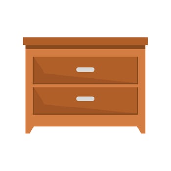 wooden drawer icon vector
