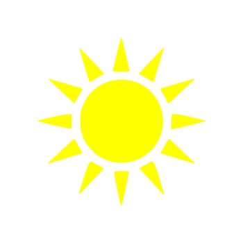Sun Icon simple design vector