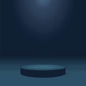 background with realistic 3d podium for product display vector