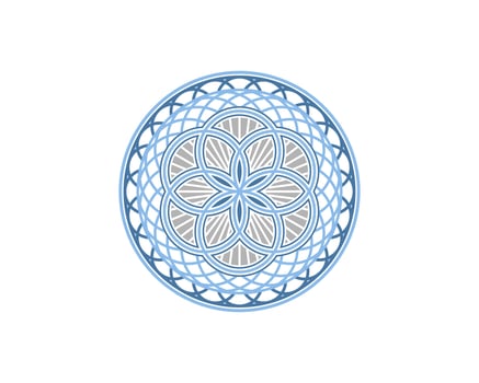 Abstract circle ornament vector