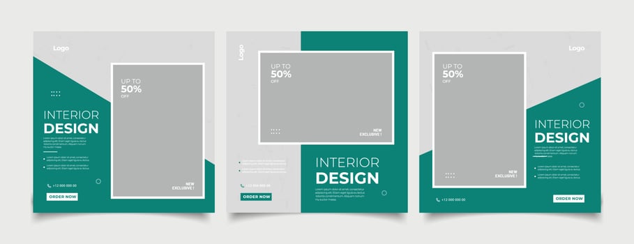 Exclusive furniture sale instagram story and template vector