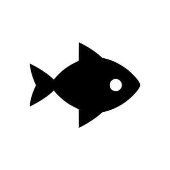 Fish Icon. Water Animal Symbol - Vector Logo Template.