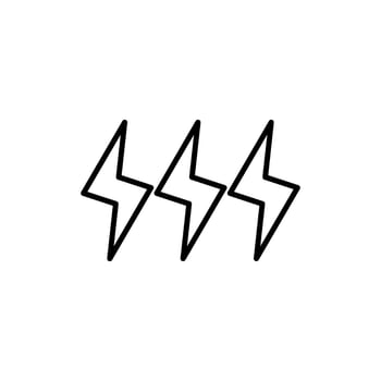 Lightning, electric power vector logo design element. Energy and thunder electricity symbol concept. Lightning bolt sign in the circle. Flash vector emblem template. Power fast speed logotype