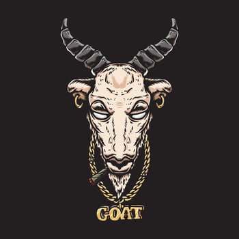 The Goat rich vector illustration