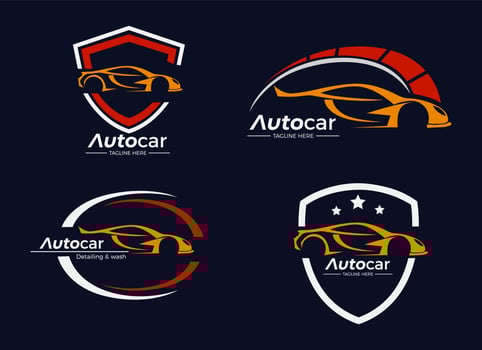 Automotive Dealer Logo Design Inspiration. vector