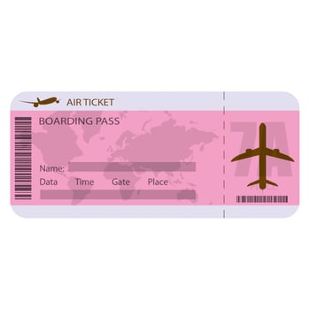 Plane in flat style. . vector