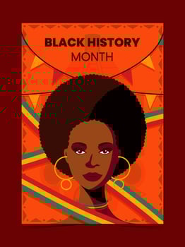 Black History Month Poster vector