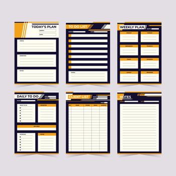 Modern Business Journal Template vector
