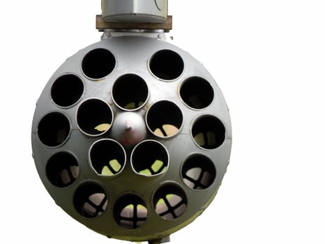 Helicopter cannon rocket the launcher photo