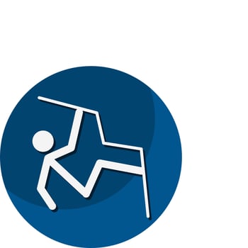 Sports climbing icon. A symbol dedicated to sports and games. Vector illustrations.