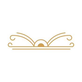 victorian divider art deco vector