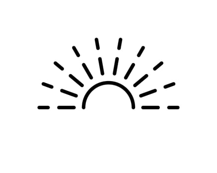 Sun flat icon. Single high quality outline symbol of spring for web design or mobile app. Thin line signs of sun for design logo, visit card, etc. Outline pictogram of sun vector