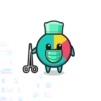 surgeon chart mascot character vector