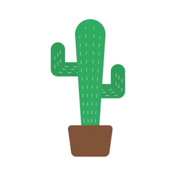 cactus mexican plant isolated icon vector