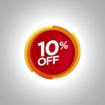Sale promotion badge vector