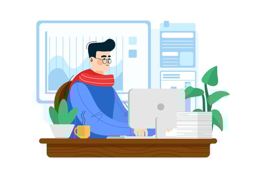 Business Activities Illustration concept. Flat illustration isolated on white background. vector