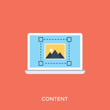 Trendy Content Concepts vector