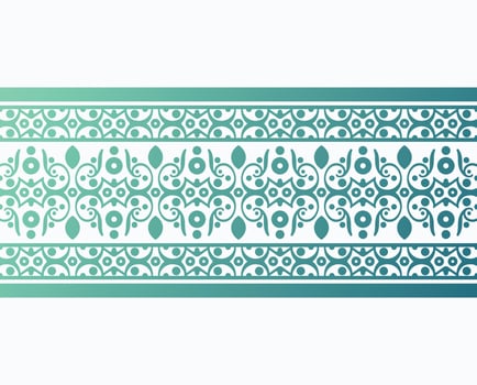 Gradient decorative border design template vector