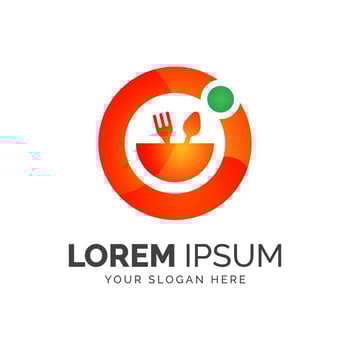 Online Food Delivery Company Abstract Logo design Vector Graphic Elements Template