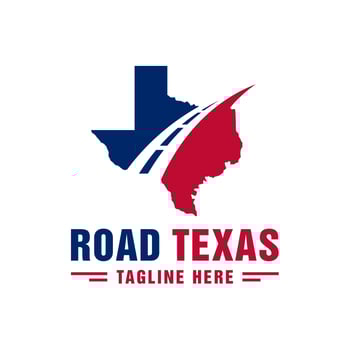 texas city travel logo design vector