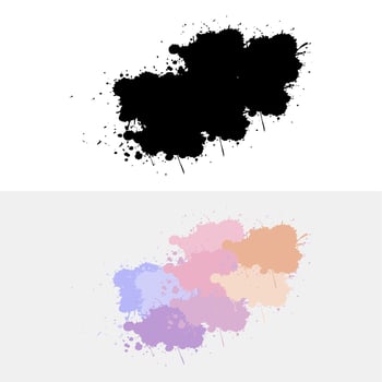 Watercolor paint stroke background vector illustration