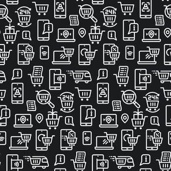 e-commerce seamless pattern vector