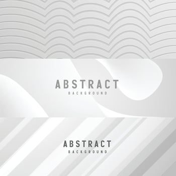 banner Abstract geometric white and gray color background vector illustration.