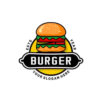 LOGO BURGER CAFE,CAKE LOGO, DELEVERY vector