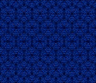 BLUE BACKGROUND WITH VECTOR VINTAGE LINEAR ORNAMENT