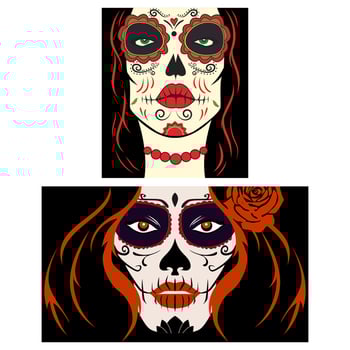 Muerte girl poster wallpaper and t-shirt design vector