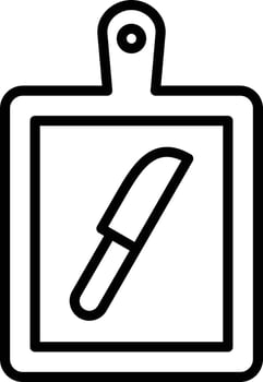 Cutting Board Icon Style vector