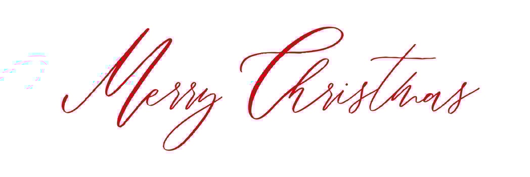Merry christmas red hand lettering inscription for winter holiday design, calligraphy vector. vector