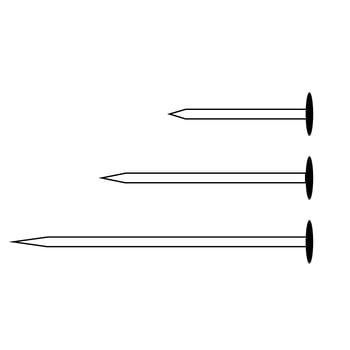 Nail line icon. llustration for repair theme, doodle style vector