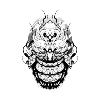 Owl Warrior Illustration vector
