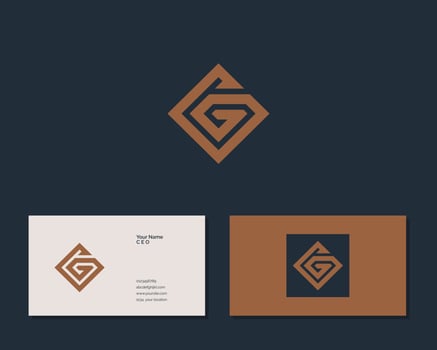 Letter G G logo design. creative minimal monochrome monogram symbol. Universal elegant vector emblem. Premium business logotype. Graphic alphabet symbol for corporate identity