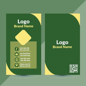 Vertical Business Card Design Templates vector