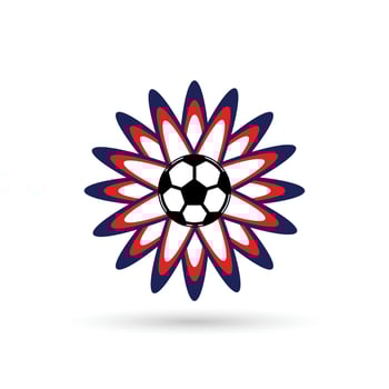 Soccer Logo or football club sign Badge. Football logo with shield background vector design