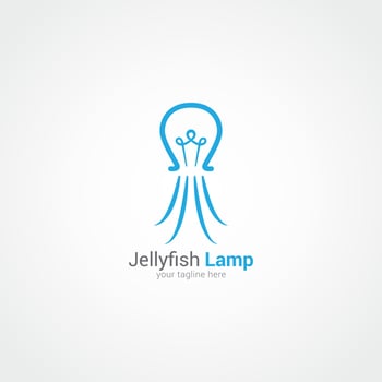 Jellyfish Logo Design Vector. Suitable for your business logo vector